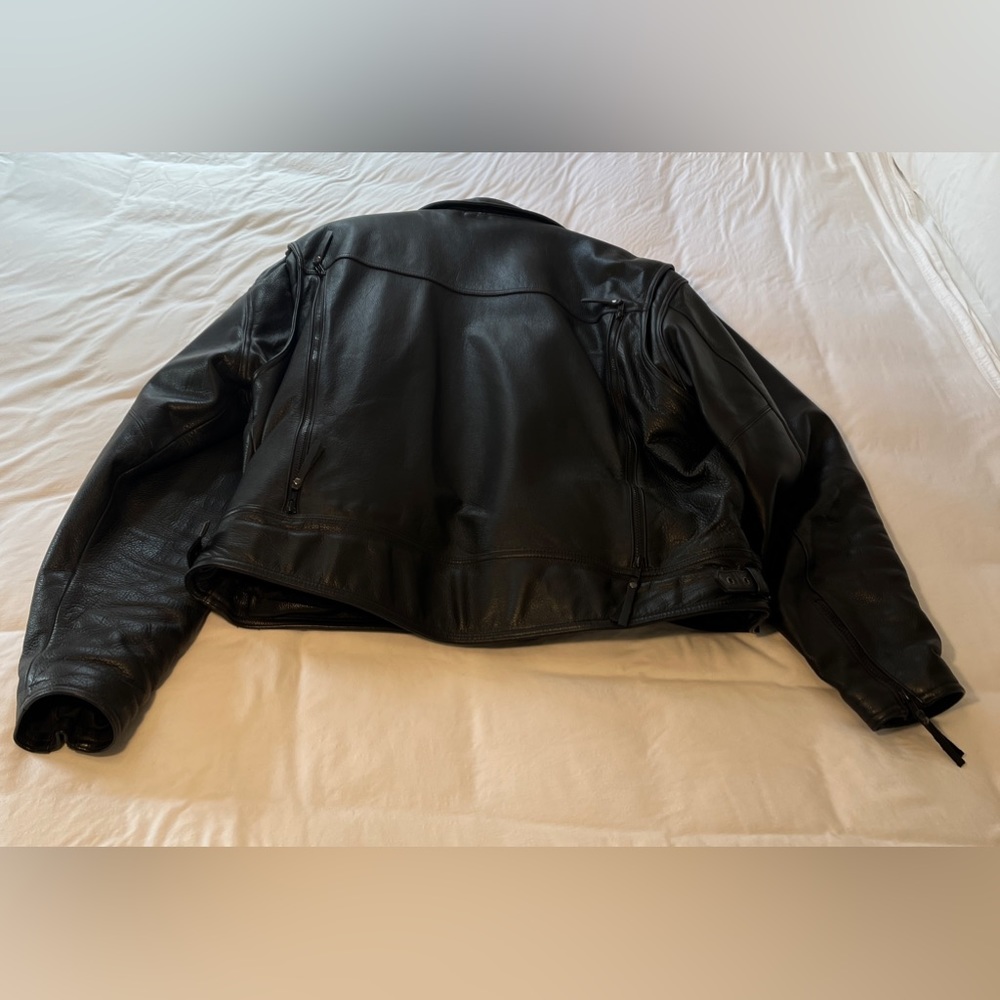 Leather Harley-Davidson Motorcycle Jacket Black 3X Excellent condition - Picture 5 of 16